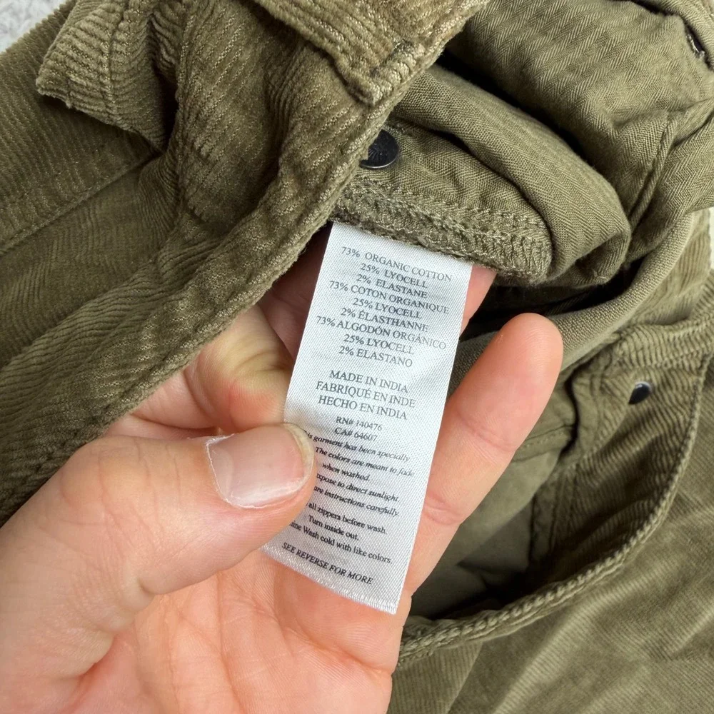 NEW Faherty Stretch Corduroy 5-Pocket Pants Surplus Olive MBF2317 Size 42x27